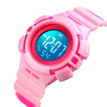 Montre-bracelet Skmei 1485 LED colorées pour garçons et filles Cool Kids Watch